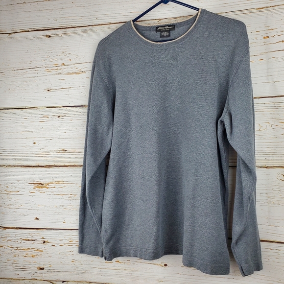 Eddie Bauer Grey Knit Shirt - Picture 2 of 4